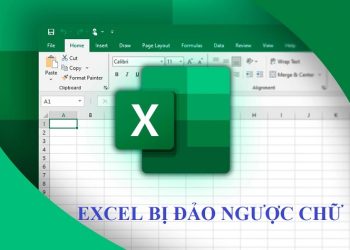 Excel bị đảo ngược chữ