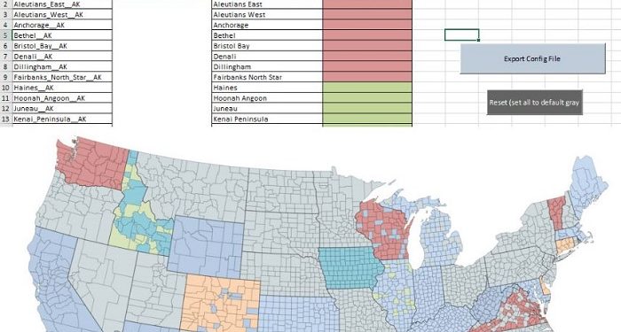Excel không có Map Chart