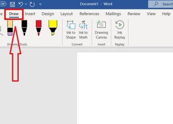 Không có tab Draw trong Word