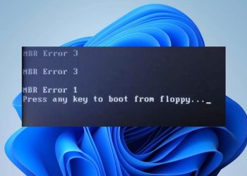 máy tính báo lỗi MBR Error 1