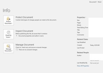 nút Save trong Word bị ẩn