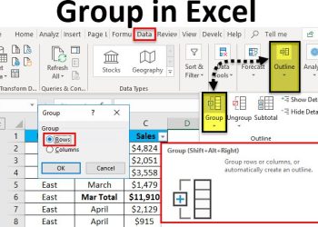 File Excel bị Group