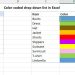 cách tạo lựa chọn trong Excel có màu