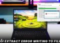 Lỗi extract error writing to file