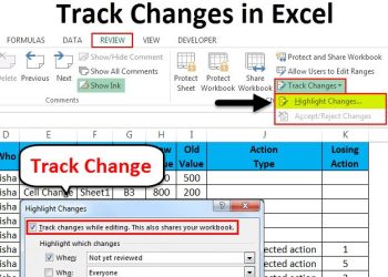 Excel không có Track Change