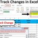 Excel không có Track Change