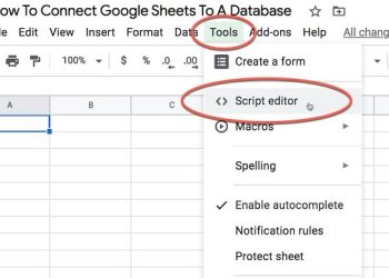 Google Sheet không có Script Editor