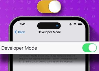 iPhone không có chế độ nhà phát triển