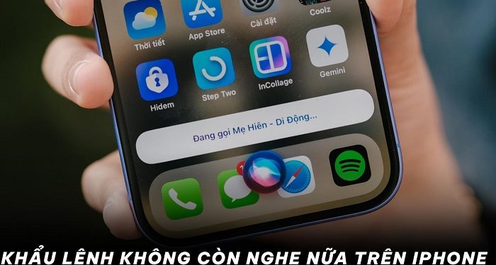 Khẩu lệnh không còn nghe nữa trên iPhone