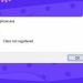 Explorer.exe class not registered