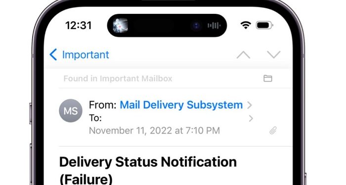 Khắc phục lỗi mail delivery subsystem