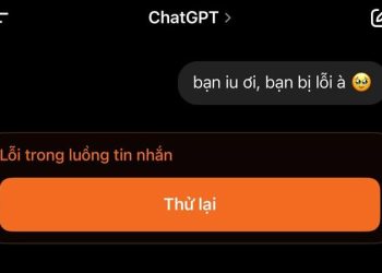 ChatGPT lỗi trong luồng tin nhắn