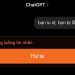 ChatGPT lỗi trong luồng tin nhắn