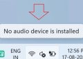 lỗi không tìm thấy thiết bị đầu ra âm thanh Win 11