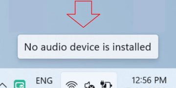 lỗi không tìm thấy thiết bị đầu ra âm thanh Win 11