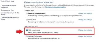 Máy không có High Performance Win 11