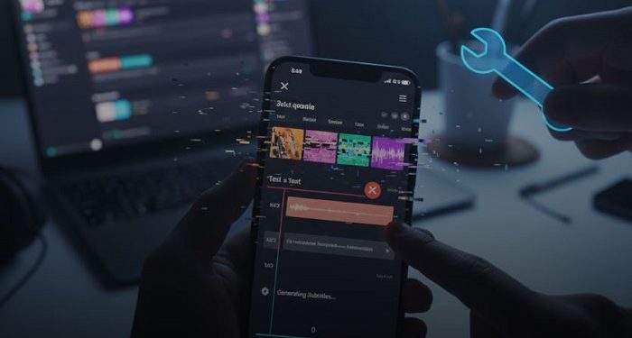 CapCut không hiện phụ đề