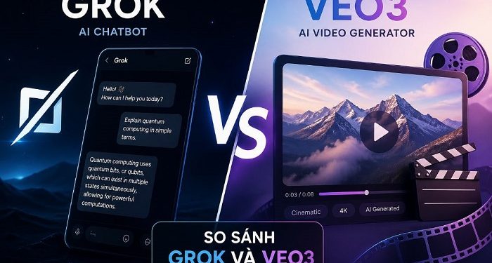 So sánh Grok và Veo3